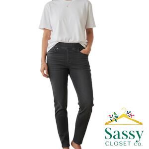 Levi Strauss Gold Label Pull‑On Skinny Jeans Black Size 12 EUC